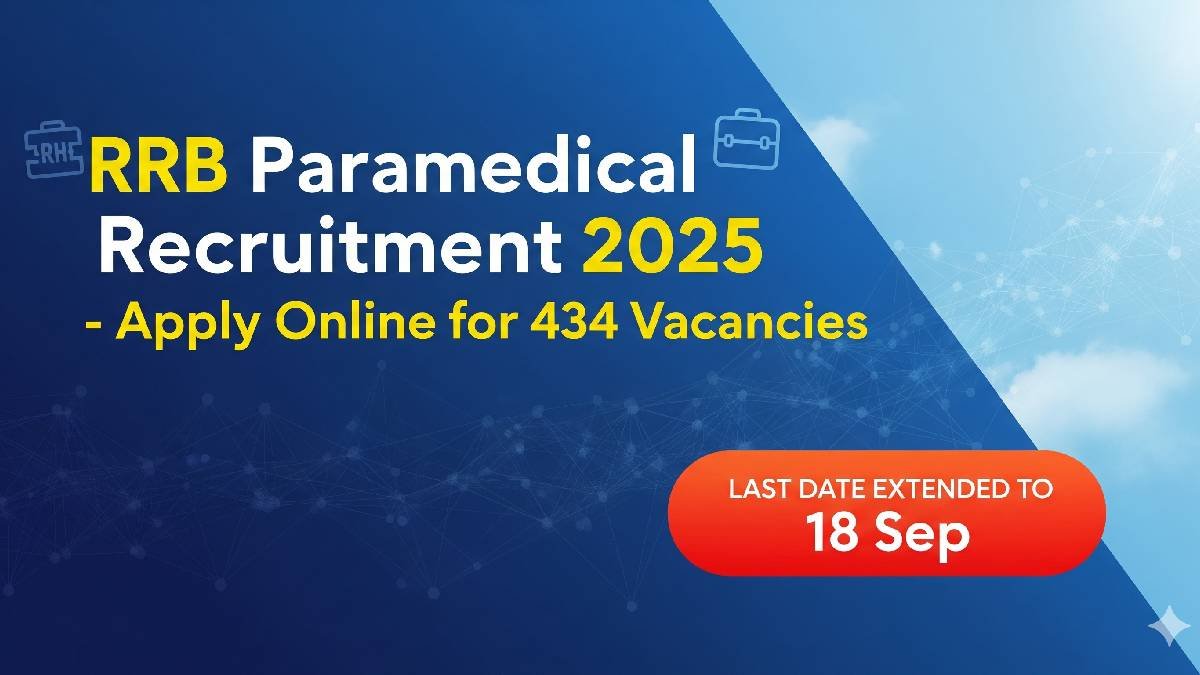 RRB Paramedical Recruitment 2025