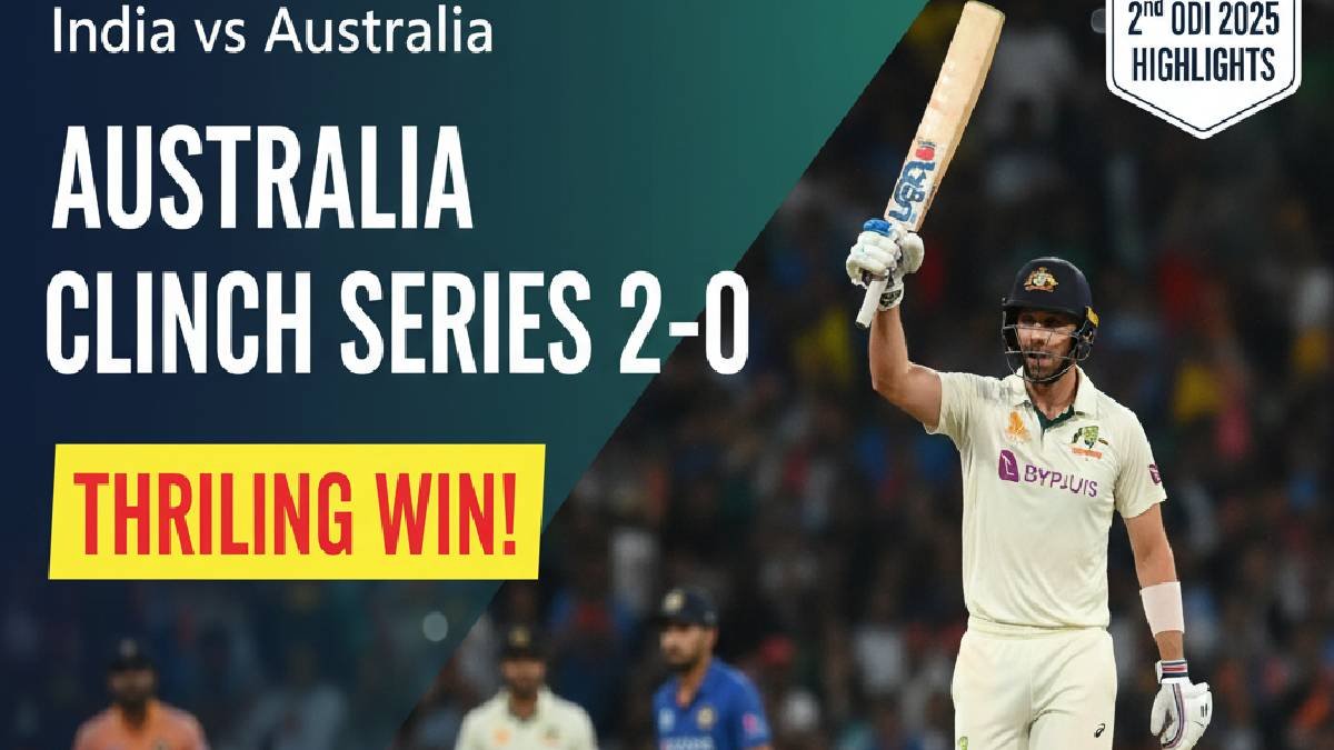 India vs Australia 2nd ODI 2025
