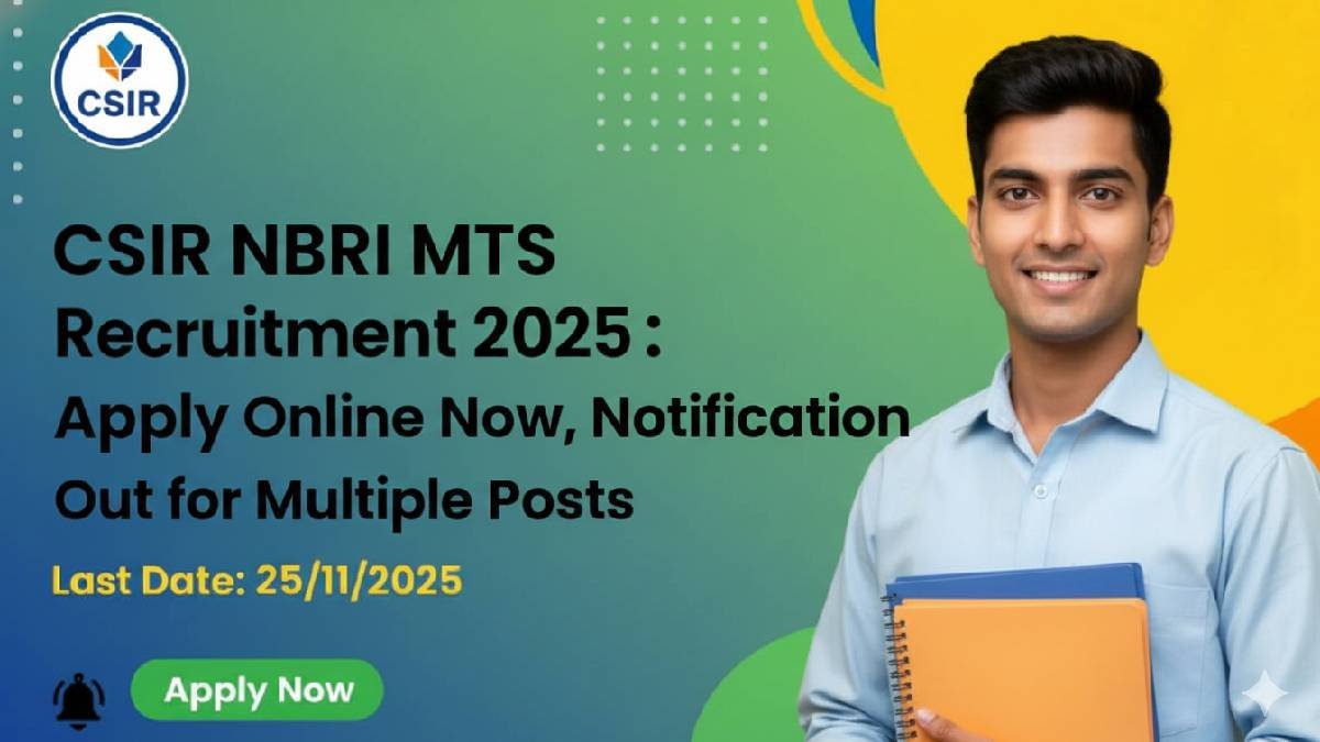 CSIR NBRI MTS Recruitment 2025