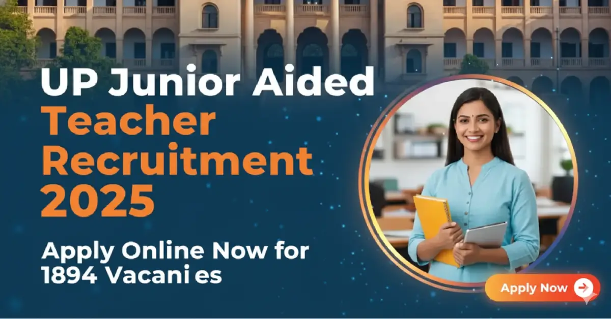 UP Junior Aided Teacher Recruitment 2025