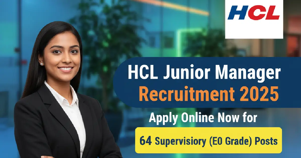 HCL Junior Manager Recruitment 2025