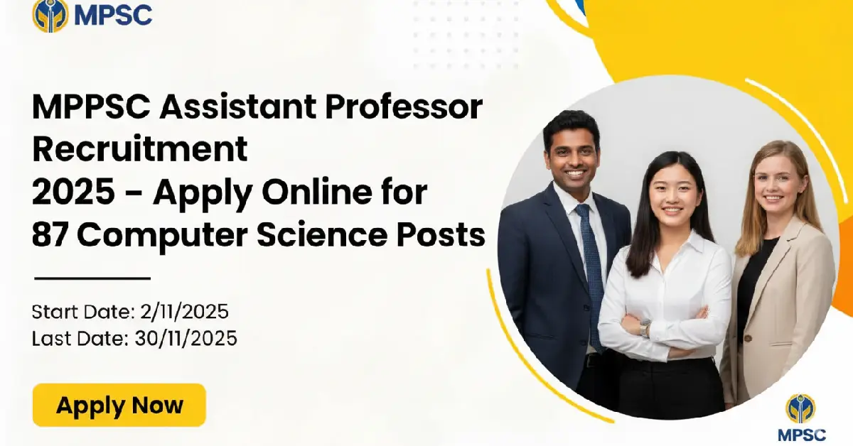 MPPSC Assistant Professor Recruitment 2025