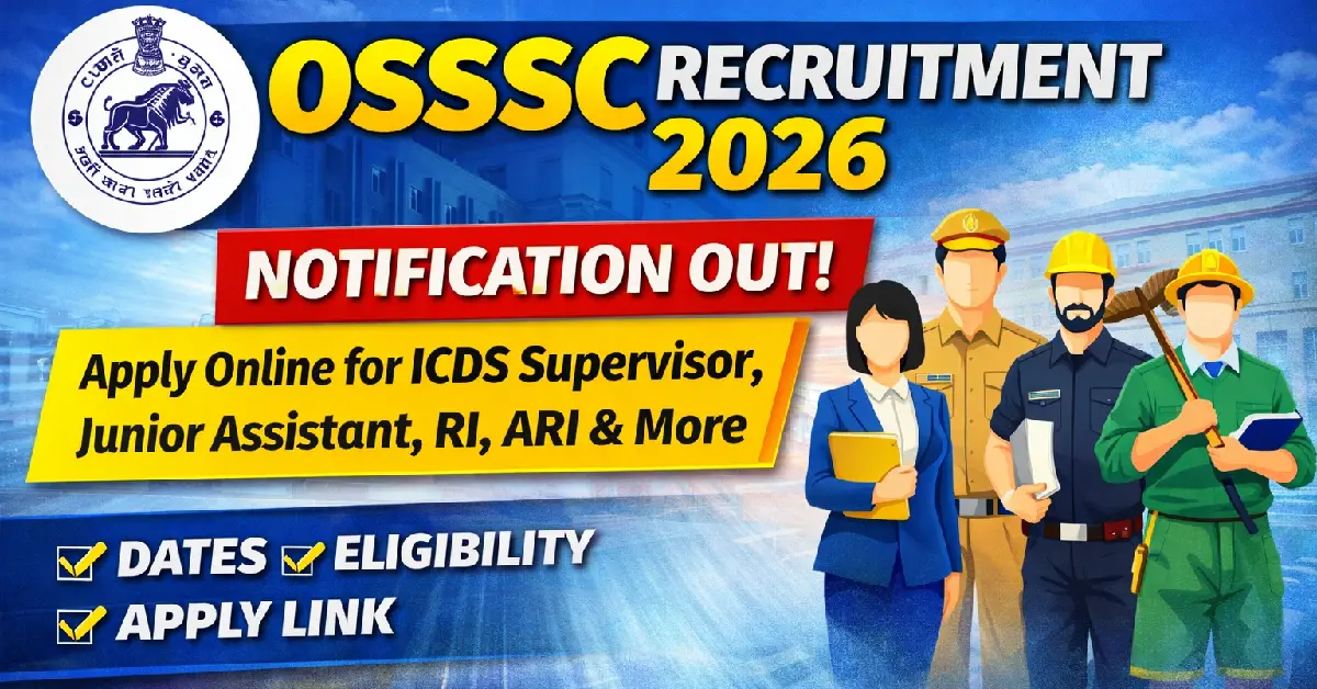 OSSSC Recruitment 2026