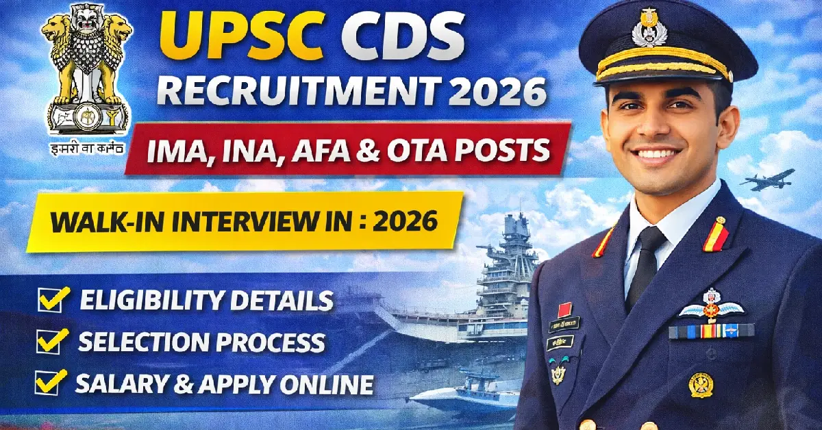 UPSC CDS Recruitment 2026