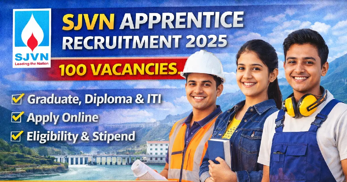 SJVN Apprentice Recruitment 2026