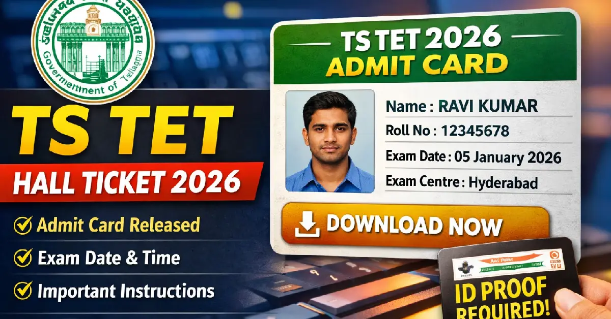 TS TET Hall Ticket 2026