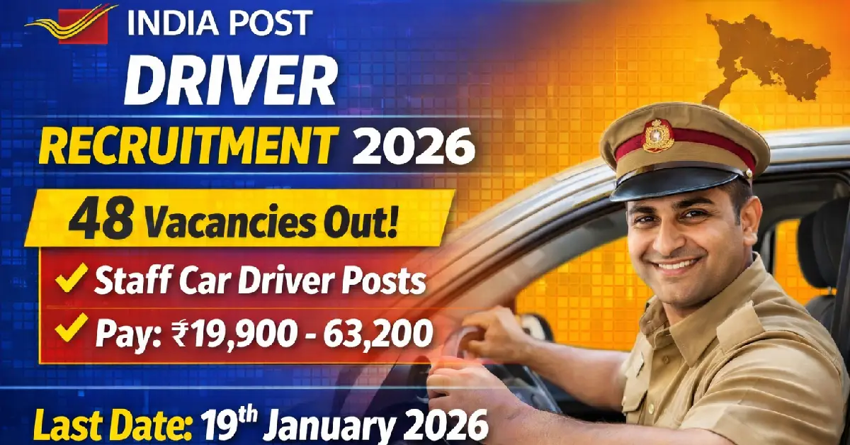 India Post Driver Recruitment 2026