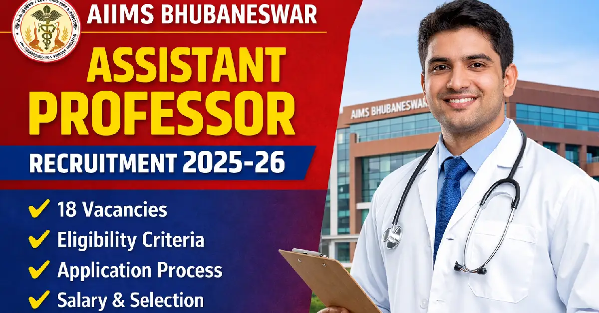 AIIMS Bhubaneswar Assistant Professor Recruitment 2026