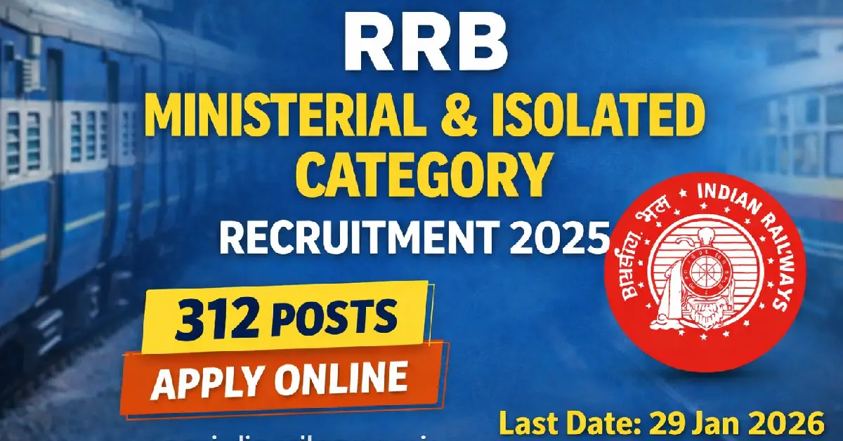 RRB Ministerial & Isolated Category Recruitment 2025