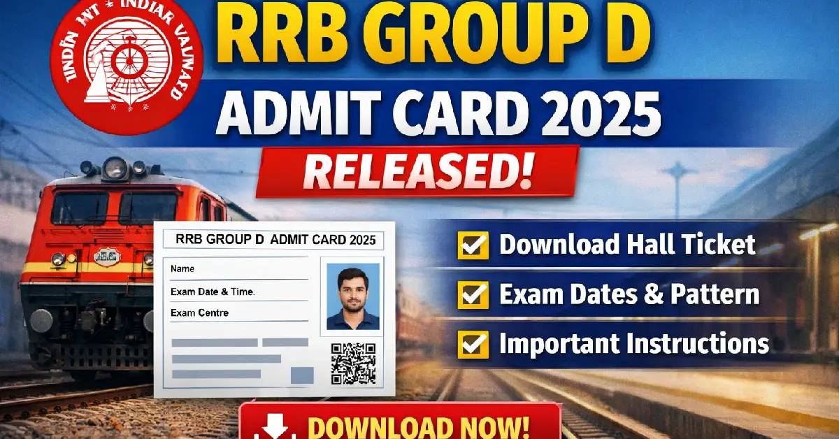 RRB Group D Admit Card 2025