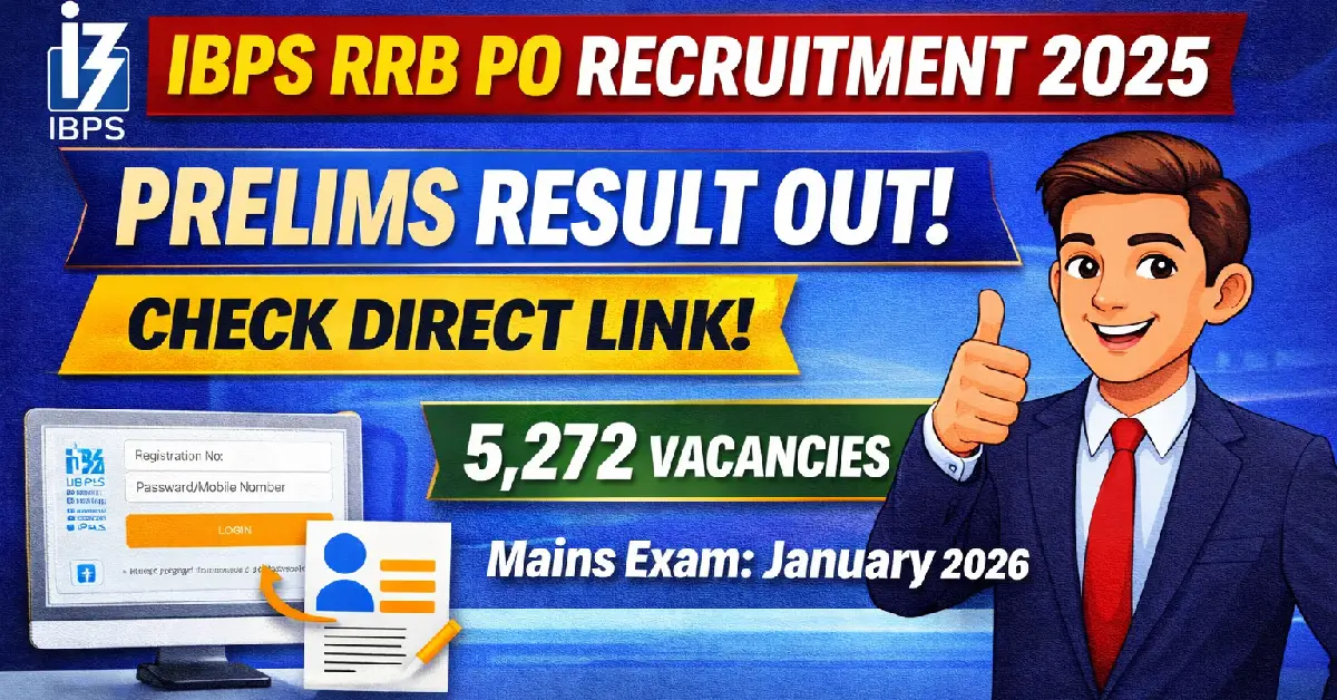 IBPS RRB PO Prelims Result 2025