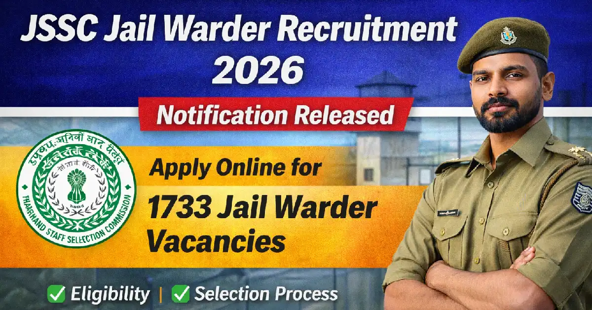 JSSC Jail Warder Recruitment 2026
