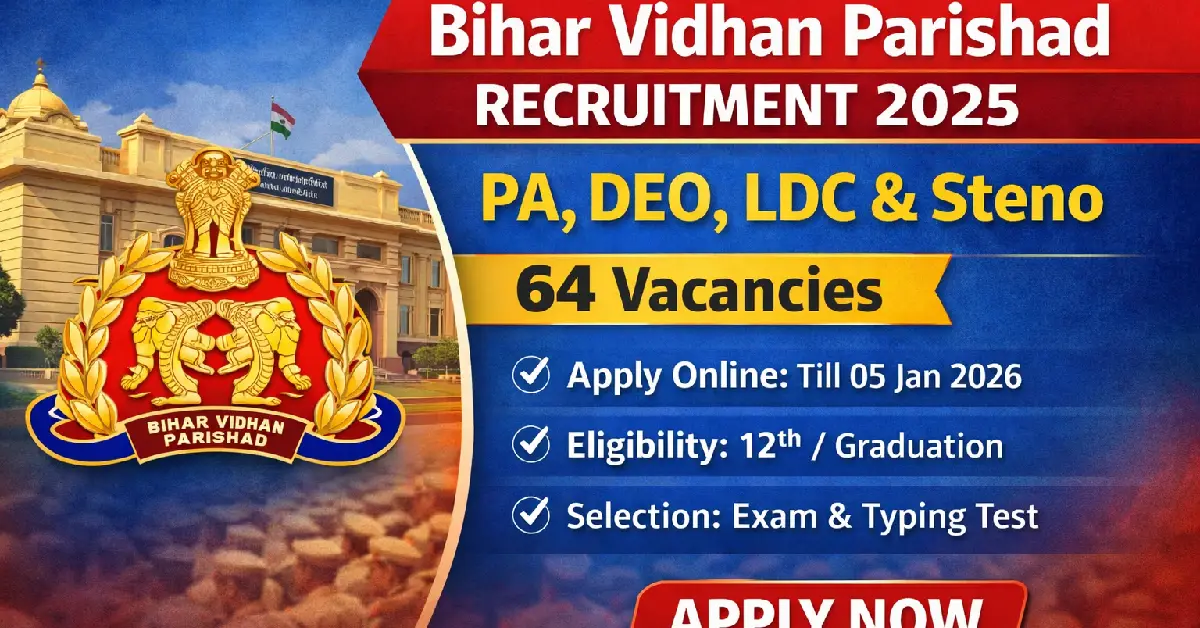 Bihar Vidhan Parishad Recruitment 2025