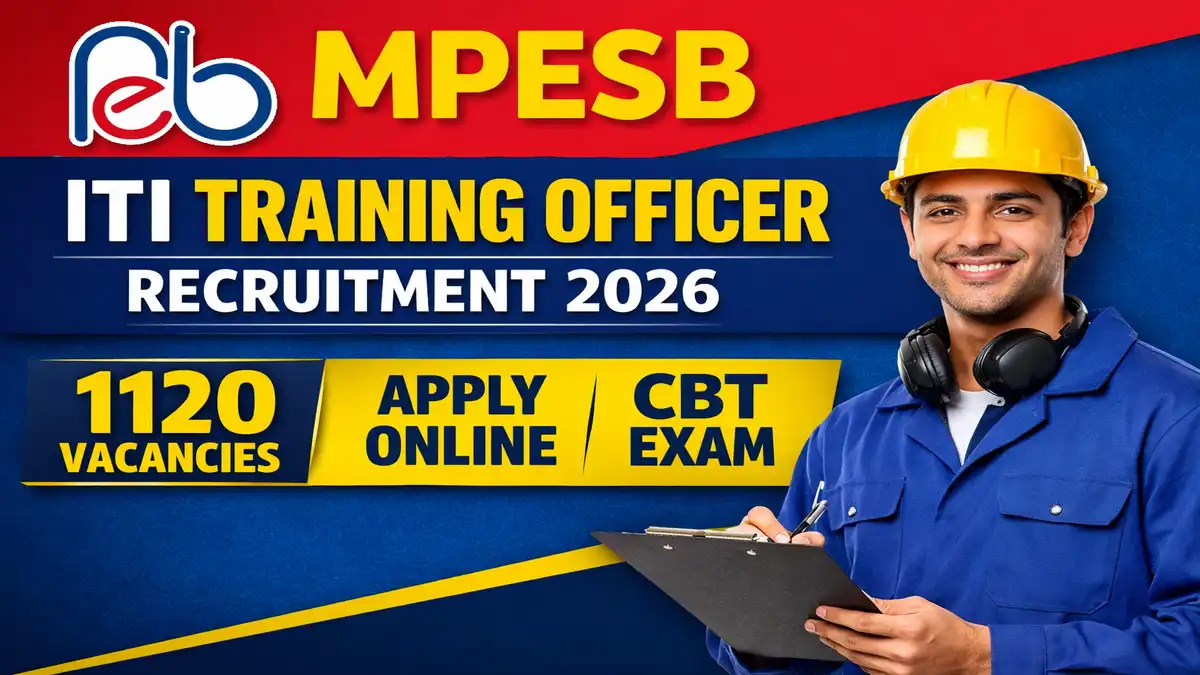 MPESB ITI Training Officer Recruitment 2026
