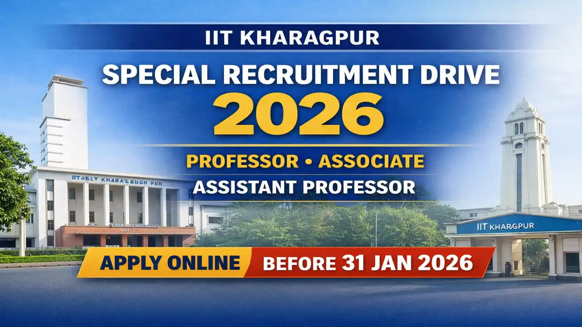 IIT Kharagpur Special Recruitment 2026