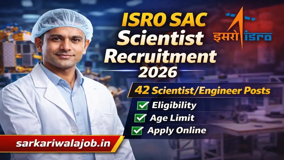 ISRO SAC Scientist Recruitment 2026