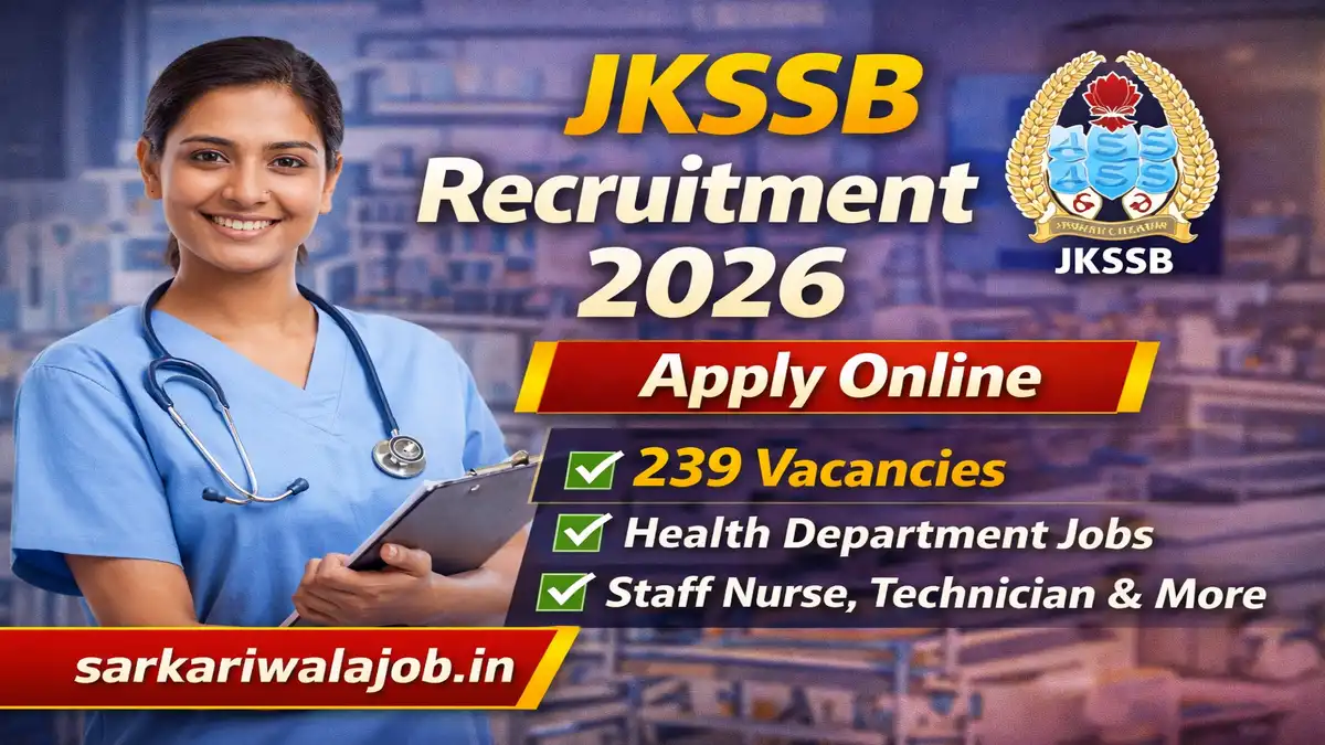 JKSSB Recruitment 2026 notification