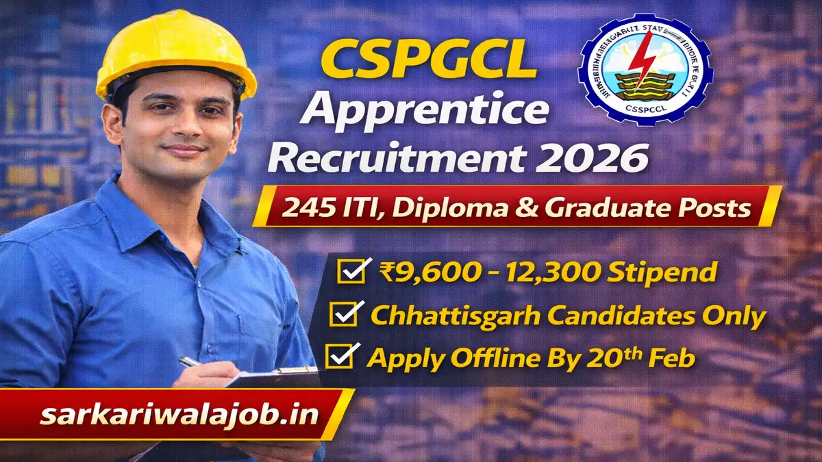 CSPGCL Apprentice Recruitment 2026
