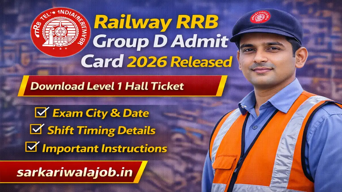 Railway RRB Group D Admit Card 2026