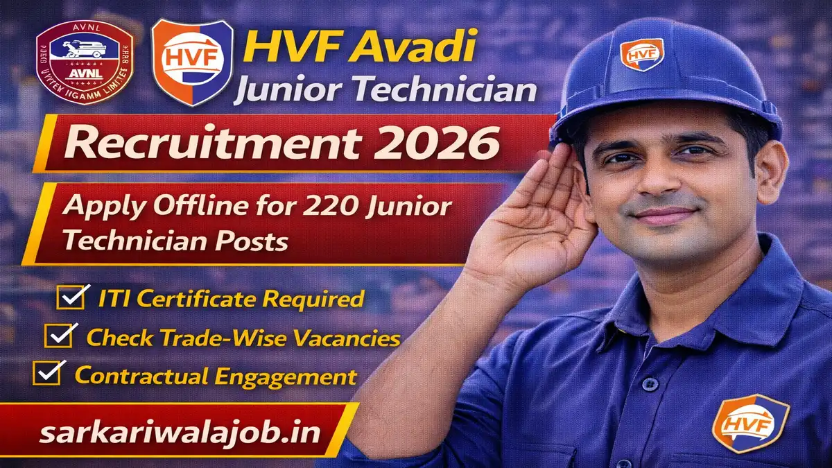 HVF Avadi Junior Technician Recruitment 2026