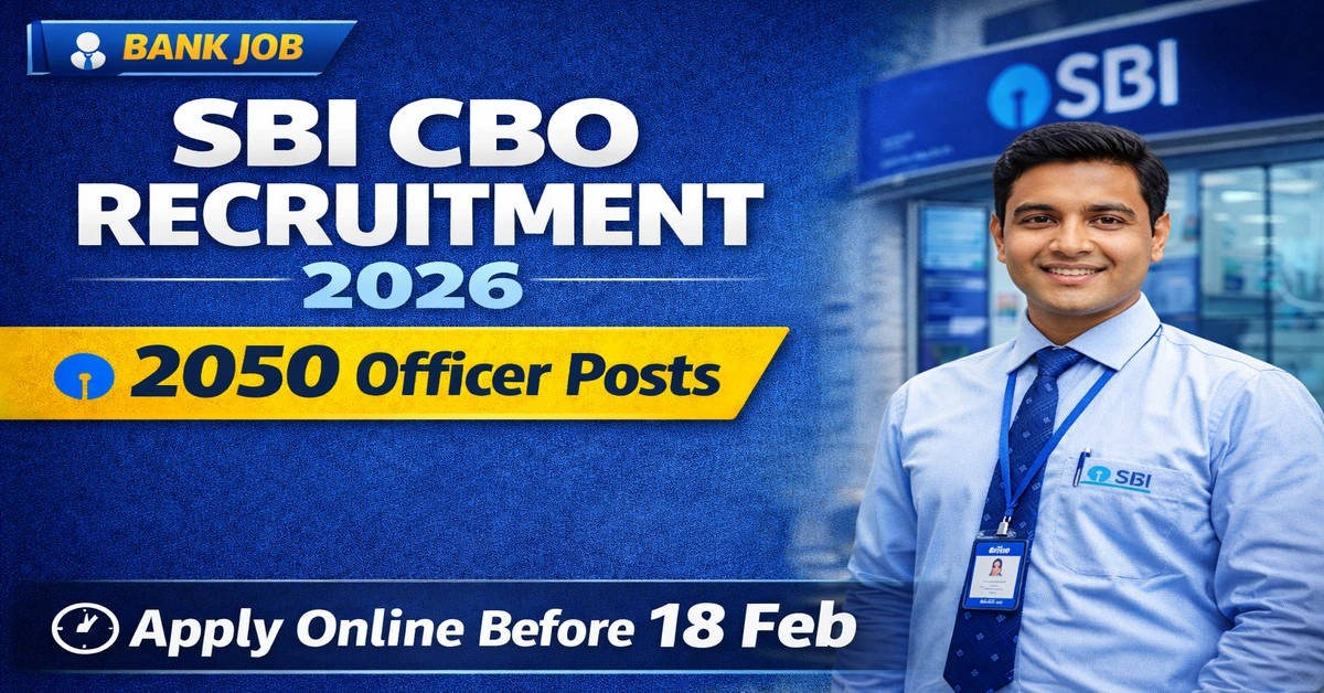 SBI CBO Recruitment 2026