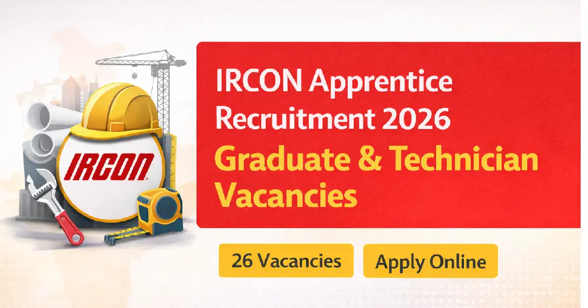 IRCON Apprentice Recruitment 2026