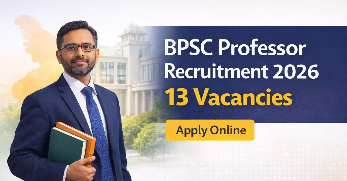 BPSC Professor Recruitment 2026