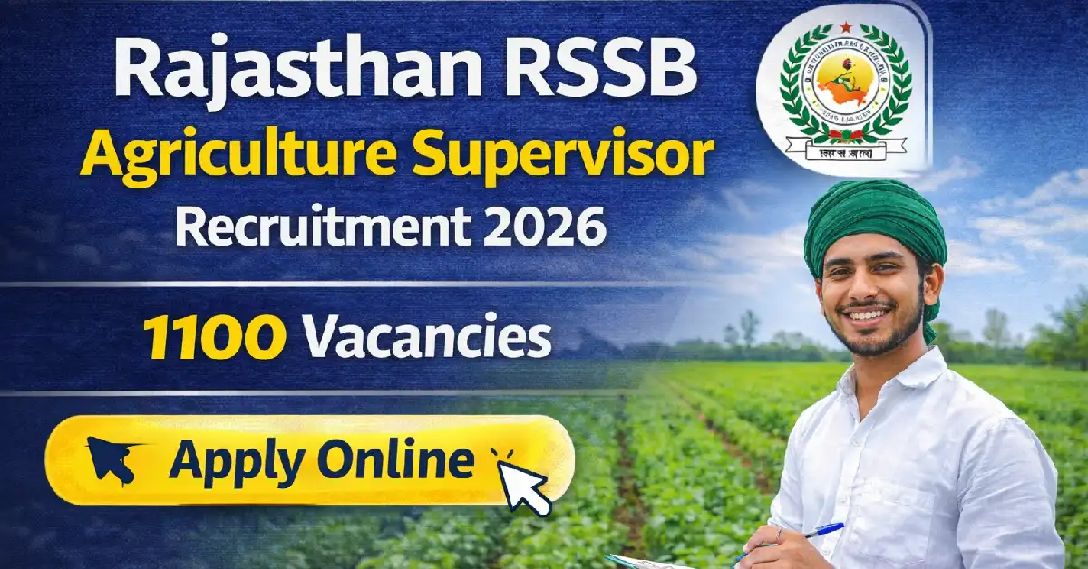 RSSB Agriculture Supervisor Recruitment 2026