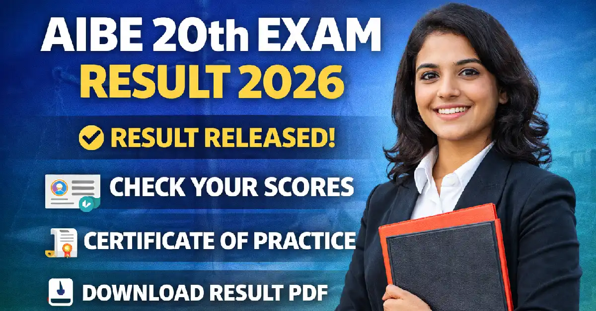 AIBE 20th Exam Result 2026