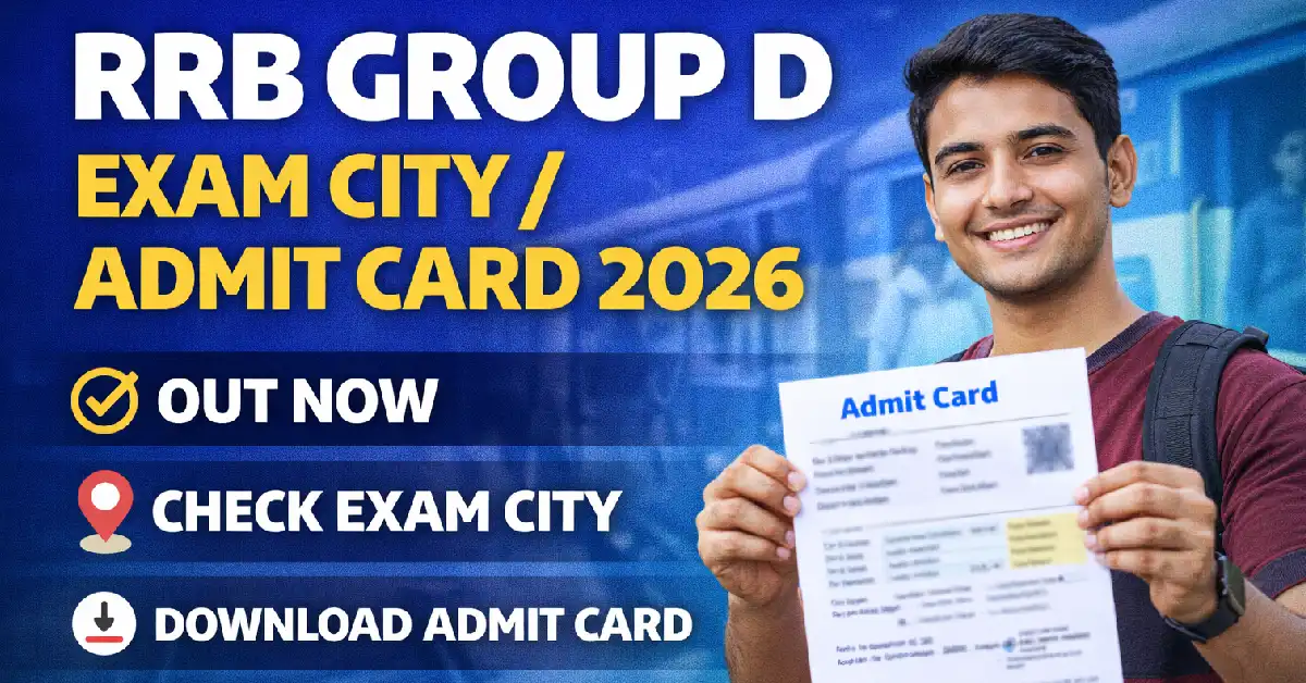 RRB Group D Admit Card 2026