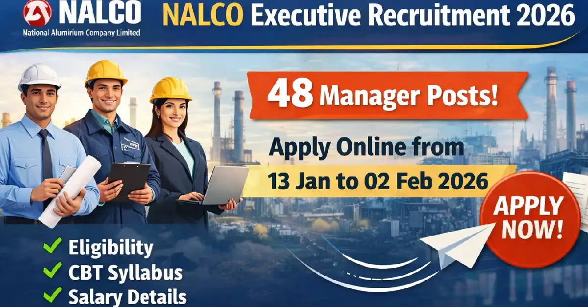 NALCO Executive Recruitment 2026