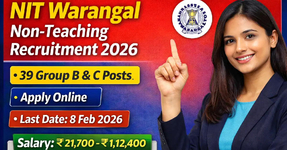 NIT Warangal Non Teaching Recruitment 2026