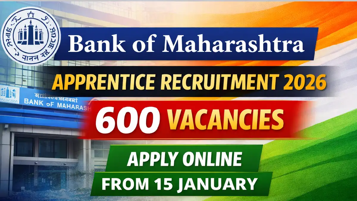 Bank of Maharashtra Apprentice Recruitment 2026