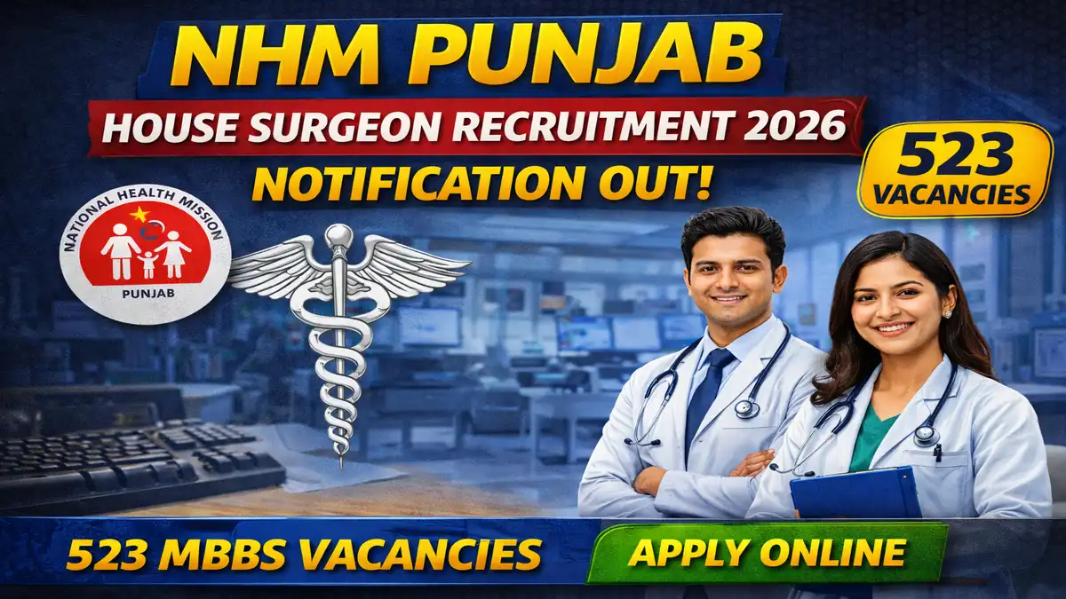 NHM Punjab House Surgeon Recruitment 2026