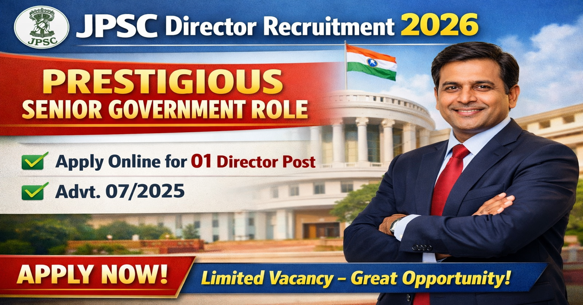 JPSC Director Recruitment 2026 