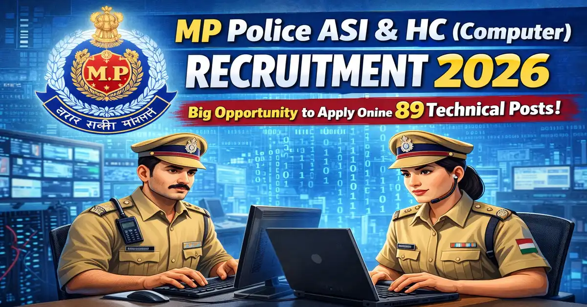 MP Police ASI & HC (Computer) Recruitment 2026