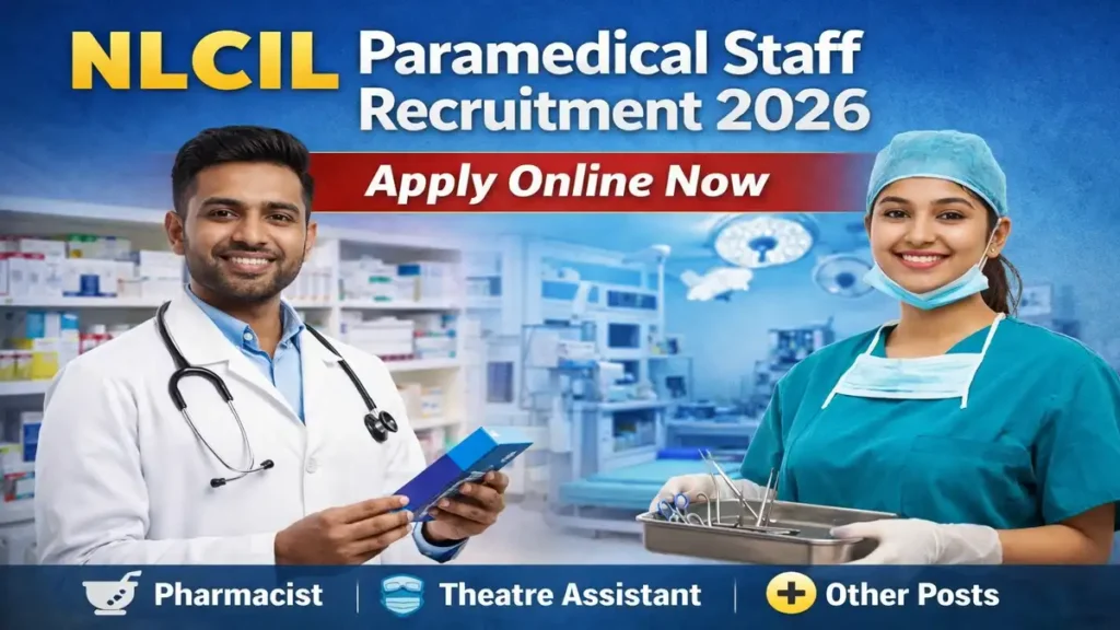 NLCIL Paramedical Staff Recruitment 2026