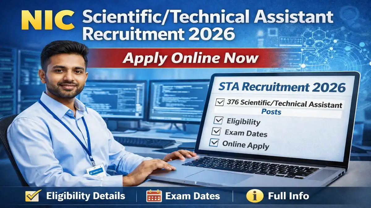 NIC Scientific/Technical Assistant Recruitment 2026