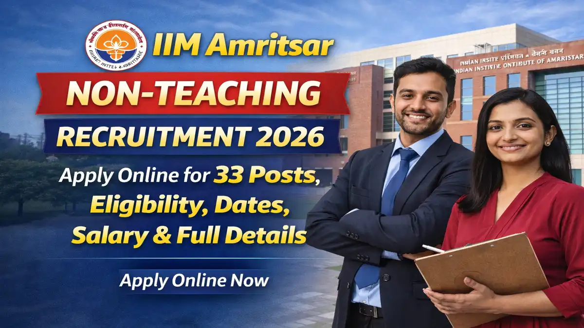 IIM Amritsar Non-Teaching Recruitment 2026