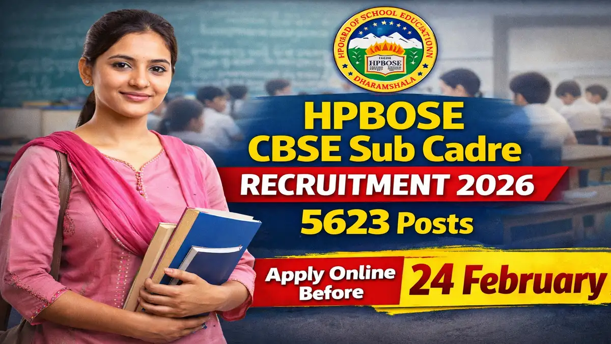 HPBOSE CBSE Sub Cadre Recruitment 2026