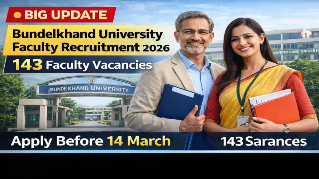 Bundelkhand University Faculty Recruitment 2026