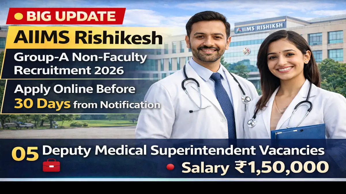 AIIMS Rishikesh Group-A Non-Faculty Recruitment