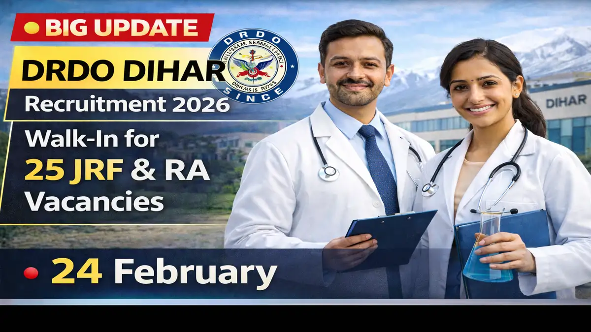 DRDO DIHAR Recruitment 2026
