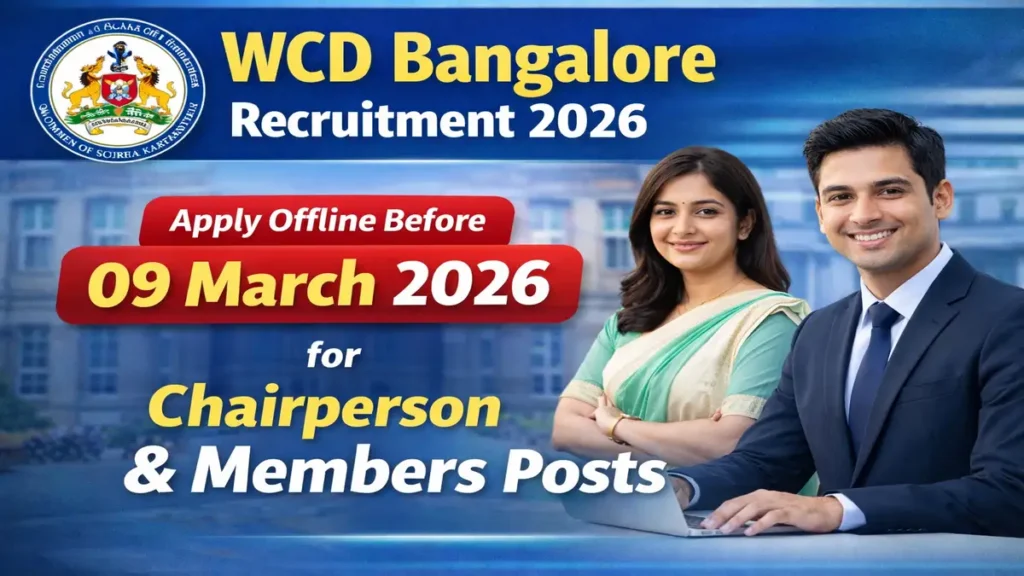 WCD Bangalore Recruitment 2026
