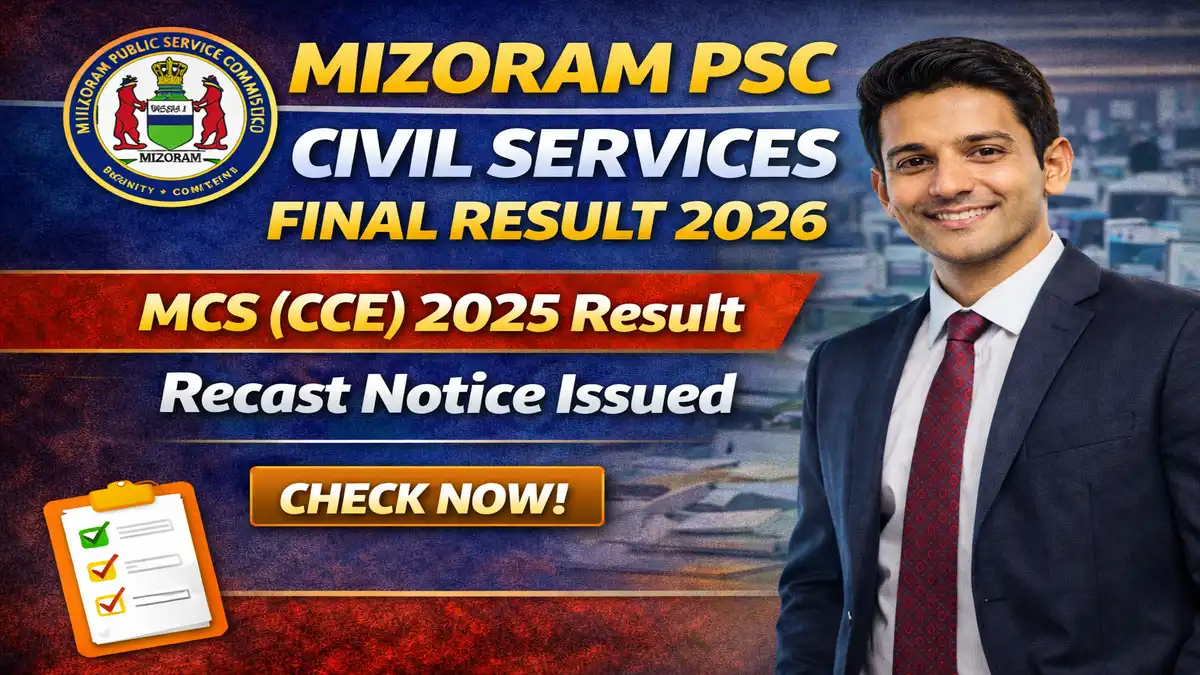 Mizoram PSC Civil Services Final Result 2026