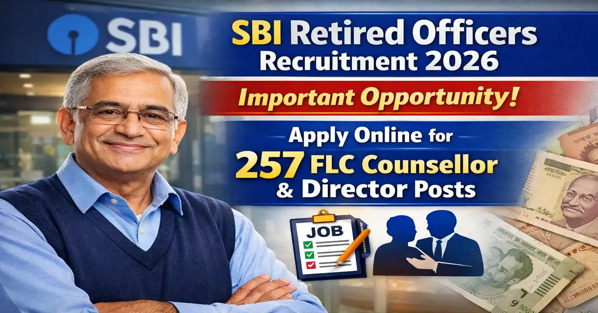 SBI Retired Officers Recruitment 2026
