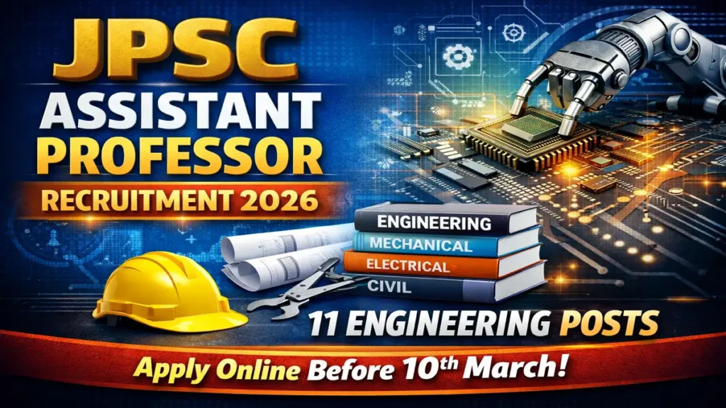 JPSC Assistant Professor Recruitment 2026