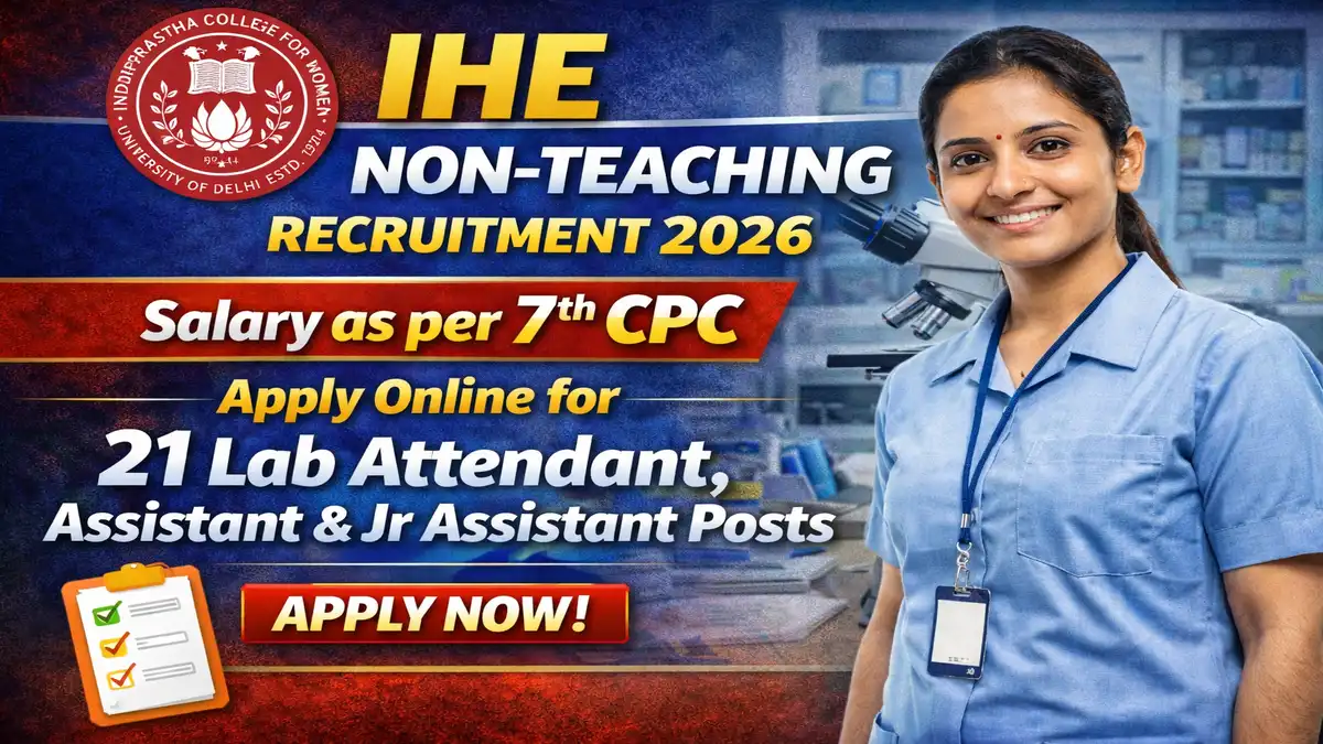 IHE Non Teaching Recruitment 2026