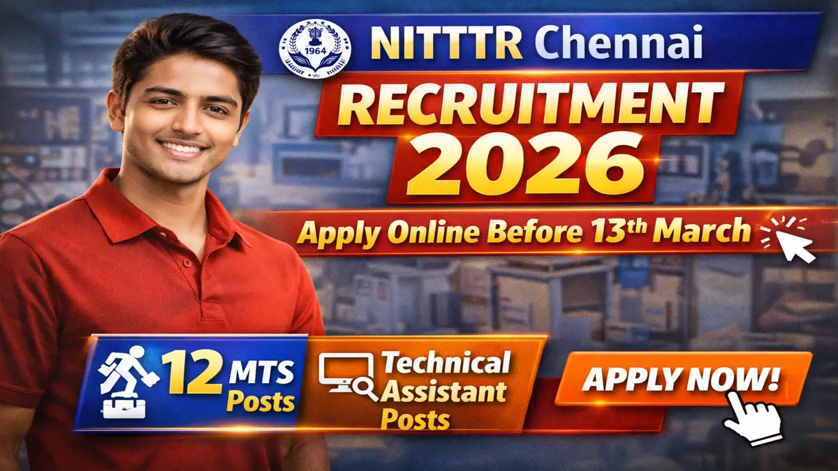 NITTTR Chennai Recruitment 2026