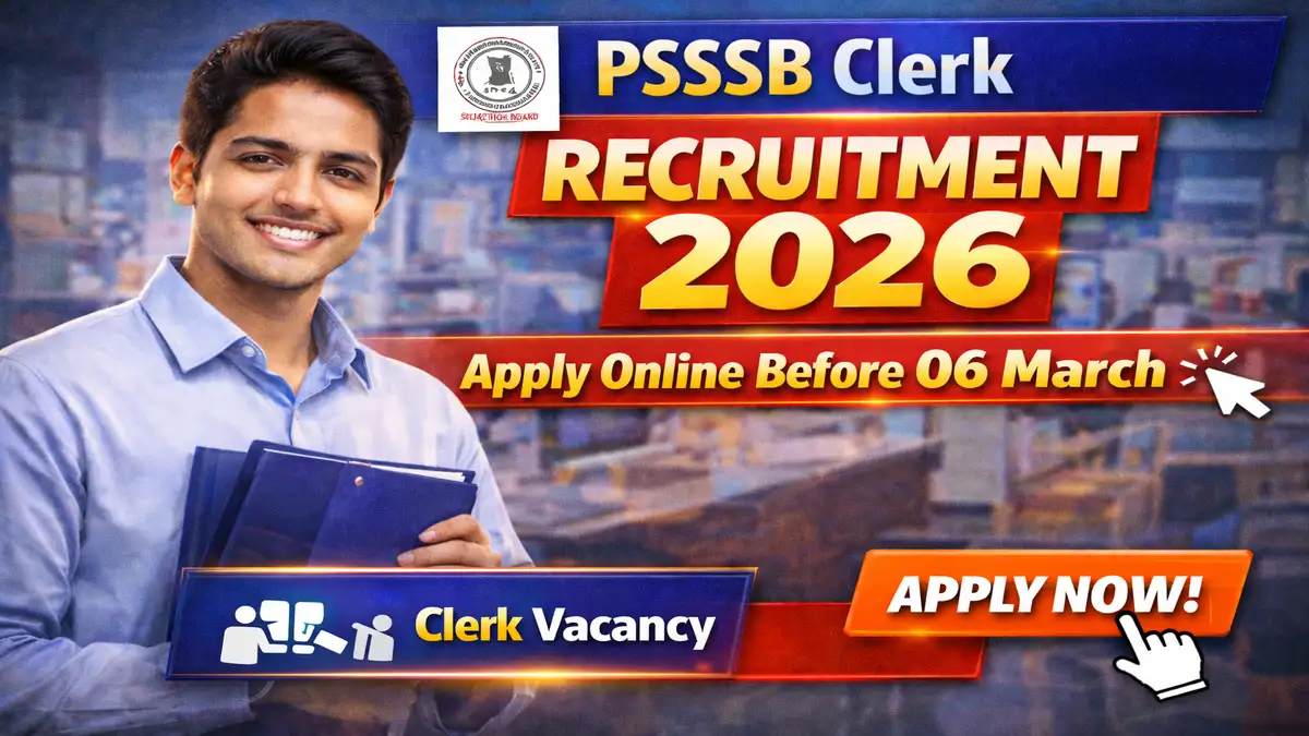 PSSSB Clerk Recruitment 2026